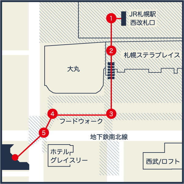 札幌駅周辺マップ
